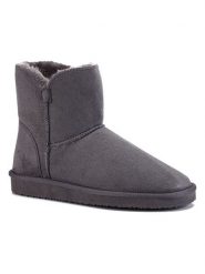 ISLAND BOOT Botki zimowe "Chloe" w kolorze antracytowym rozmiar: 38. Czarne botki damskie Island Boot, na zimę, z materiału, bez obcasa, bez zapięcia. Za 130.99 zł.