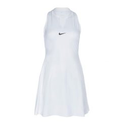 Sukienka tenisowa Nike Dri-Fit Advantage. Białe sukienki damskie Nike, bez wzorów, sportowe, bez ramiączek. Za 349.99 zł.