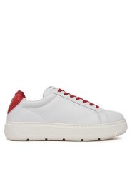LOVE MOSCHINO Sneakersy JA15174G1MIA310B Biały. Białe obuwie sportowe damskie Love Moschino, ze skóry, bez zapięcia. Za 479.99 zł.
