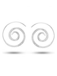 Les Petites Précieuses Srebrne kolczyki z cyrkoniami rozmiar: onesize. Szare kolczyki damskie Les Petites Précieuses, z cyrkonią, srebrne, z zapięciem typu bigiel. Za 239.99 zł.