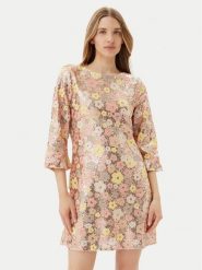 Bruuns Bazaar Sukienka koktajlowa Alternifolius BBW4520 Kolorowy Regular Fit. Sukienki damskie Bruuns Bazaar, bez wzorów, z syntetyku, wizytowe, bez ramiączek. Za 829.99 zł.