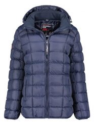 Canadian Peak Kurtka pikowana "Bambolineak" w kolorze granatowym rozmiar: onesize. Niebieskie kurtki damskie Canadian Peak, z aplikacjami, bez kaptura. Za 188.85 zł.