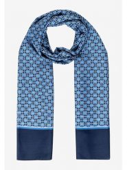 More & More Szal w kolorze granatowo-błękitnym - 180 x 70 cm rozmiar: onesize. Niebieskie szaliki damskie More & More, bez wzorów, z materiału. Za 34.99 zł.