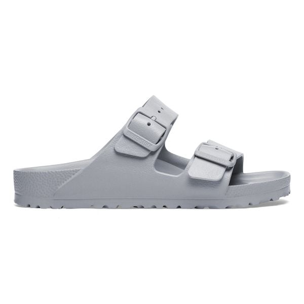 Birkenstock Arizona Essentials EVA Stone Coin Klapki damskie. Szare klapki damskie Birkenstock, bez wzorów, bez obcasa, bez zapięcia. Za 179.99 zł.
