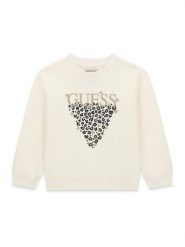 Guess Bluza K6BQ01 K5893 Biały Regular Fit. Białe bluzy dziewczęce Guess, z aplikacjami, z bawełny, bez ramiączek, bez kaptura. Za 174.99 zł.