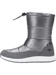 Kangaroos Botki zimowe w kolorze srebrnym rozmiar: 40. Szare botki damskie KangaROOS, na zimę, z materiału, bez obcasa, bez zapięcia. Za 181.85 zł.
