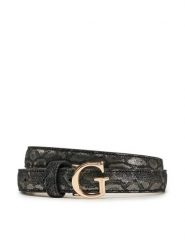 Guess Pasek Damski BW9222 P5220 Czarny. Czarne paski damskie Guess, z aplikacjami, ze skóry. Za 149.99 zł.
