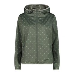 Damska wodoodporna kurtka softshell CMP. Zielone kurtki damskie CMP, xs, bez wzorów, z materiału. Za 387.05 zł.