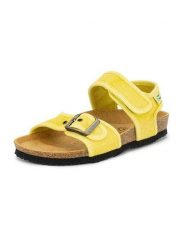 Natural world Sandały w kolorze żółtym rozmiar: 24. Żółte sandały damskie Natural World, bez wzorów, z otwartym noskiem, bez obcasa, bez zapięcia. Za 121.99 zł.