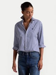Polo Ralph Lauren Koszula 211910743015 Niebieski Regular Fit. Niebieskie koszule damskie Polo Ralph Lauren, m, bez wzorów, z bawełny, bez kołnierzyka, bez ramiączek. Za 559.99 zł.