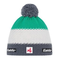 Czapka Eisbar Star Pompon MÜ SA. Zielone czapki damskie Eisbär, bez wzorów, z wełny. Za 205.51 zł.