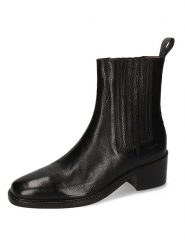 MELVIN & HAMILTON Skórzane botki "Hadley 2" w kolorze czarnym rozmiar: 38. Czarne botki damskie Melvin & Hamilton, eleganckie, bez obcasa, bez zapięcia. Za 438.21 zł.