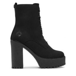 Botki Altercore. Czarne botki damskie Altercore, bez obcasa, na słupku, bez zapięcia. Za 509.99 zł.