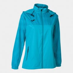 Kurtka do piłki nożnej damska Joma Montreal przeciwdeszczowa. Niebieskie kurtki damskie Joma, xl, bez wzorów, bez kaptura. W wyprzedaży za 179.80 zł.