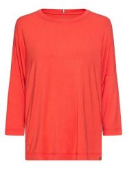 Camel Active Koszulka w kolorze czerwonym rozmiar: XXL. Czerwone bluzki damskie Camel Active, xxl, bez wzorów, z wiskozy, bez kołnierzyka, bez ramiączek. Za 93.72 zł.