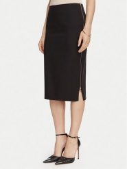 Rinascimento Spódnica ołówkowa CFC0130146003 Czarny Slim Fit. Czarne spódnice damskie Rinascimento, s, bez wzorów, z syntetyku. Za 399.99 zł.