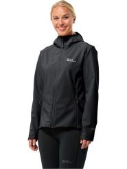 Jack Wolfskin Kurtka softshellowa "Bornberg" w kolorze czarnym rozmiar: XL. Czarne kurtki sportowe damskie Jack Wolfskin, xl, bez wzorów, bez kaptura. Za 252.12 zł.