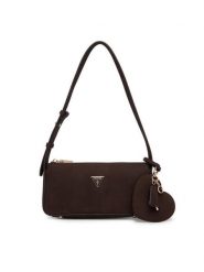 Guess Torebka Isobel Mini 00003059 27682 Brązowy. Brązowe torebki klasyczne damskie Guess, ze skóry, bez dodatków. Za 639.99 zł.