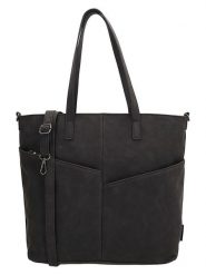 Beagles Skórzany shopper bag "Lourenza" w kolorze czarnym - 40,5 x 32 x 14,5 cm rozmiar: onesize. Czarne shopper bag Beagles, bez wzorów, z materiału, na ramię, bez dodatków. Za 86.99 zł.