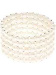 Pearline Bransoletka z perłami w kolorze białym rozmiar: onesize. Białe bransoletki damskie Pearline. Za 556.99 zł.
