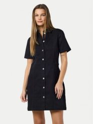 Noisy May Sukienka jeansowa Nisa 27032980 Czarny Slim Fit. Czarne sukienki damskie Noisy may, bez wzorów, z bawełny, bez ramiączek. Za 139.99 zł.