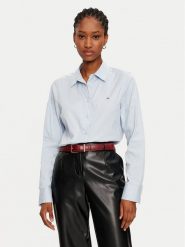 Tommy Hilfiger Koszula WW0WW44084 Błękitny Regular Fit. Niebieskie koszule damskie Tommy Hilfiger, bez wzorów, z bawełny, bez kołnierzyka, bez ramiączek. Za 219.99 zł.