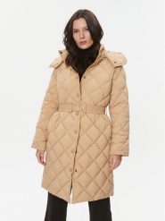 TWINSET Płaszcz zimowy 232TP2240 Beżowy Regular Fit. Brązowe kurtki damskie Twinset, na zimę, bez wzorów, z syntetyku, bez kaptura. Za 1,749.00 zł.