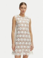 MICHAEL Michael Kors Sukienka letnia MS683CWKNE Biały Slim Fit. Białe sukienki damskie MICHAEL Michael Kors, bez wzorów, z syntetyku, bez ramiączek. Za 1,229.00 zł.