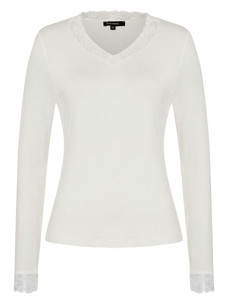 More & More Koszulka w kolorze białym rozmiar: 44. Białe koszulki damskie More & More, s, bez wzorów, z koronki, bez kołnierzyka, bez ramiączek. Za 60.99 zł.