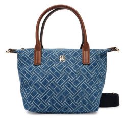 Torebka Tommy Hilfiger. Niebieskie torebki klasyczne damskie Tommy Hilfiger, z denimu, bez dodatków. Za 449.99 zł.