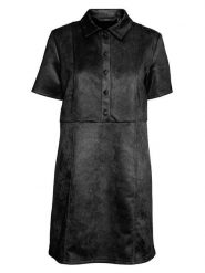 Vero Moda Sukienka w kolorze czarnym rozmiar: XL. Czarne sukienki damskie Vero Moda, bez wzorów, z poliesteru, bez ramiączek. Za 152.45 zł.