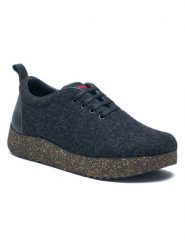 Comfortfusse Wełniane sneakersy "Aster" w kolorze granatowym rozmiar: 37. Niebieskie obuwie sportowe damskie Comfortfüße, z materiału, bez zapięcia. Za 274.99 zł.