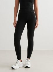 Damskie leginsy wysoki stan, squat proof, szybkoschnące Sense czarny. Czarne legginsy sportowe damskie Aim'n, s, bez wzorów, z elastanu, z podwyższonym stanem, na fitness i siłownię. Za 296.00 zł.