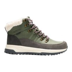 Damskie buty Elbourne. Zielone obuwie trekkingowe damskie Regatta, z materiału, bez zapięcia. Za 280.50 zł.