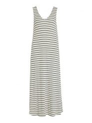 Vila Sukienka "Latia" w kolorze biało-czarnym rozmiar: XL. Białe sukienki damskie Vila, bez wzorów, bez ramiączek. Za 113.99 zł.