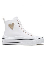 Foreverfolie Sneakersy w kolorze białym rozmiar: 40. Białe obuwie sportowe damskie Foreverfolie, za kostkę, bez zapięcia. Za 108.99 zł.