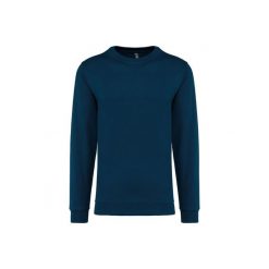 Bluza z okrągłym dekoltem Kariban. Niebieskie bluzy damskie KARIBAN, xl, bez wzorów, z bawełny, bez kaptura. Za 128.50 zł.