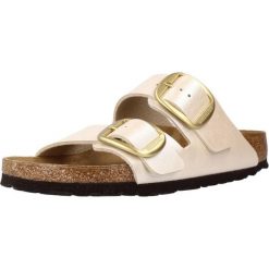 Klapki damskie Birkenstock Arizona Big Buckle. Białe klapki damskie Birkenstock, bez wzorów, bez obcasa, bez zapięcia. Za 809.99 zł.
