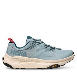 Trekkingi Hoka. Niebieskie obuwie trekkingowe damskie HOKA, bez zapięcia. Za 649.99 zł.