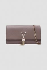 VALENTINO Kopertówka Divina Pochette w kolorze taupe. Brązowe torebki wieczorowe damskie Valentino by Mario Valentino, bez wzorów, bez dodatków. W wyprzedaży za 248.99 zł.