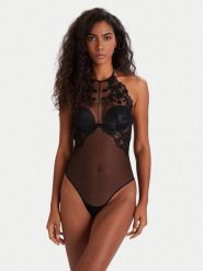 Guess Body O5BM19 K1730 Czarny. Czarne body i gorsety Guess, z aplikacjami, z syntetyku. Za 409.50 zł.
