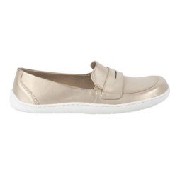 Olivier Barefoot Eleganckie Damskie minimalistyczne mokasyny skórzane 1280 złote złoty. Żółte mokasyny damskie z materiału, bez obcasa. Za 484.00 zł.