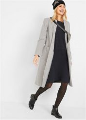 Sukienka bombka z dżerseju. Czarne sukienki damskie bonprix, bez wzorów, z dżerseju, bez ramiączek. Za 109.99 zł.