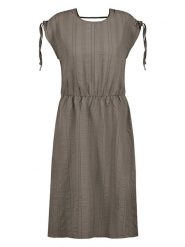 Sublevel Sukienka w kolorze szarobrązowym rozmiar: L. Brązowe sukienki damskie Sublevel, bez wzorów, bez ramiączek. Za 82.99 zł.