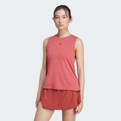 Koszulka Tennis Climacool+ Match Tank. Czerwone koszulki damskie Adidas, s, bez wzorów, bez kołnierzyka, bez ramiączek. Za 212.75 zł.