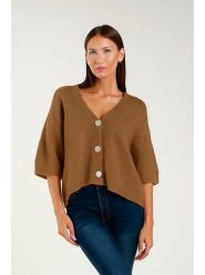 Tamba Kardigan w kolorze jasnobrązowym rozmiar: 36/38. Brązowe kardigany damskie Tamba, bez wzorów, z wełny. Za 188.40 zł.