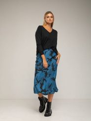 Tantra Spódnica w kolorze niebieskim rozmiar: S. Niebieskie spódnice damskie Tantra, na co dzień, s, bez wzorów, midi. Za 173.99 zł.