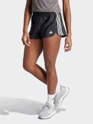 Adidas Szorty sportowe "Pacer" w kolorze czarnym rozmiar: XL. Czarne spodenki sportowe damskie Adidas, xl, bez wzorów, z materiału, z podwyższonym stanem, outdoorowe. Za 79.03 zł.