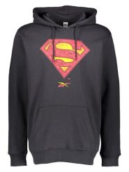 Reebok Bluza "Superman" w kolorze czarnym rozmiar: L. Czarne bluzy damskie Reebok, l, bez wzorów, z kapturem. Za 149.45 zł.