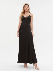 TWINSET Sukienka wieczorowa 232TT2060 Czarny Regular Fit. Czarne sukienki damskie Twinset, bez wzorów, z wiskozy, wizytowe, bez ramiączek. Za 1,489.00 zł.